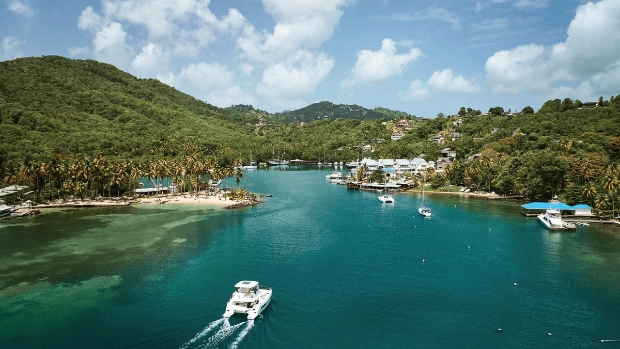 Beautiful beach view of the best Caribbean islands
